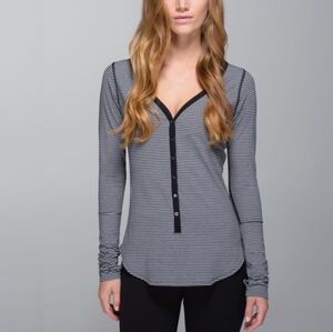 Lululemon Awesoma Henley Striped